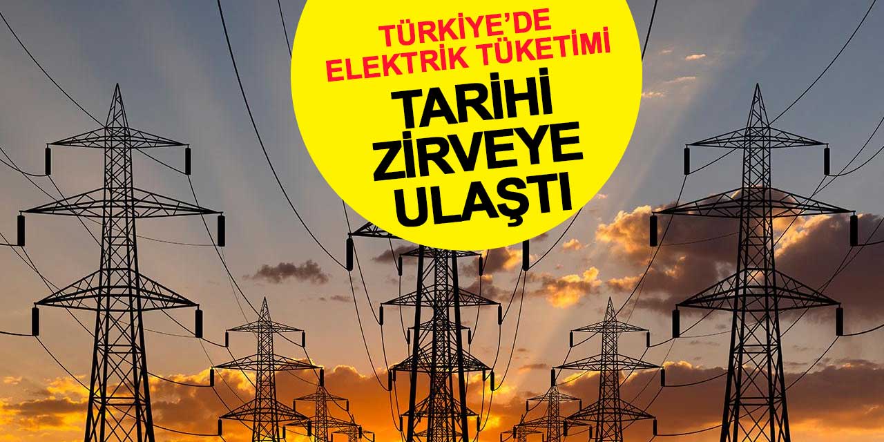 Türkiye’de elektrik tüketimi tarihi zirveye ulaştı