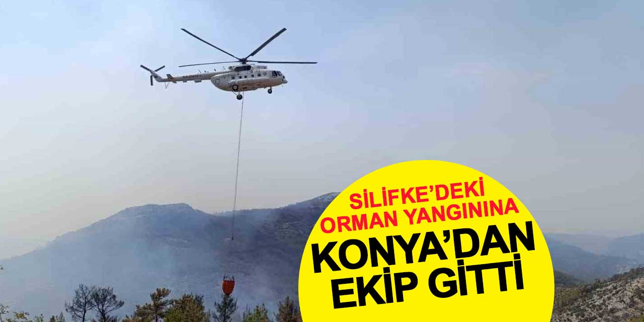 Silifke'deki Orman Yangını İçin Konya'dan Takviye Ekip Gitti