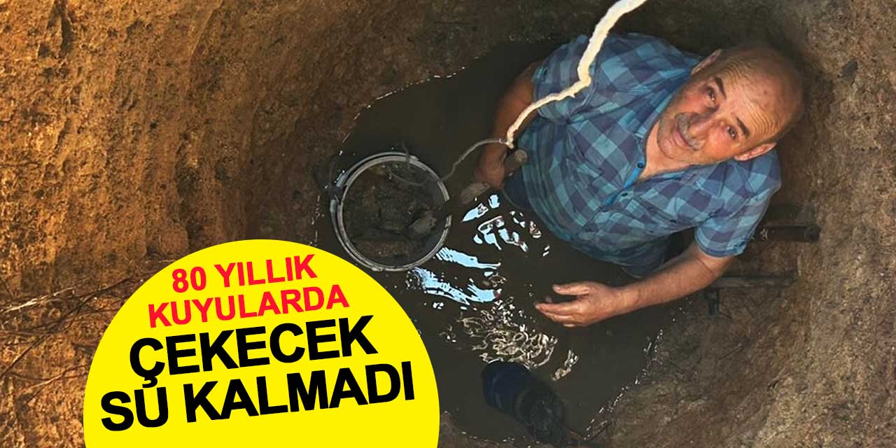 Konya'nın 80 yıllık kuyularında çekecek su kalmadı