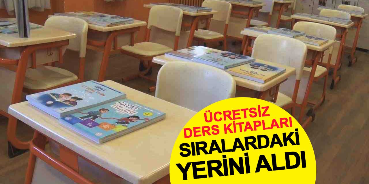 Ücretsiz ders kitapları sıralardaki yerini aldı