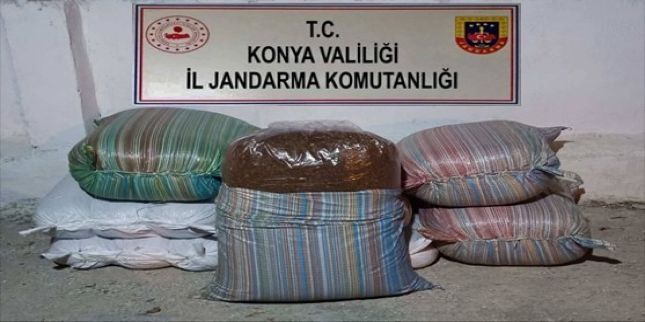 Adıyaman'dan Konya'ya getirilen kaça tütünler Ereğli'de yakalandı