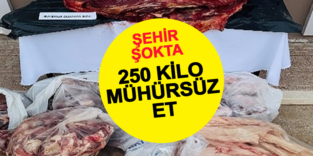 Şehir Bunu Duymasın! 250 Kilo Mühürsüz Sığır Eti Yakalandı