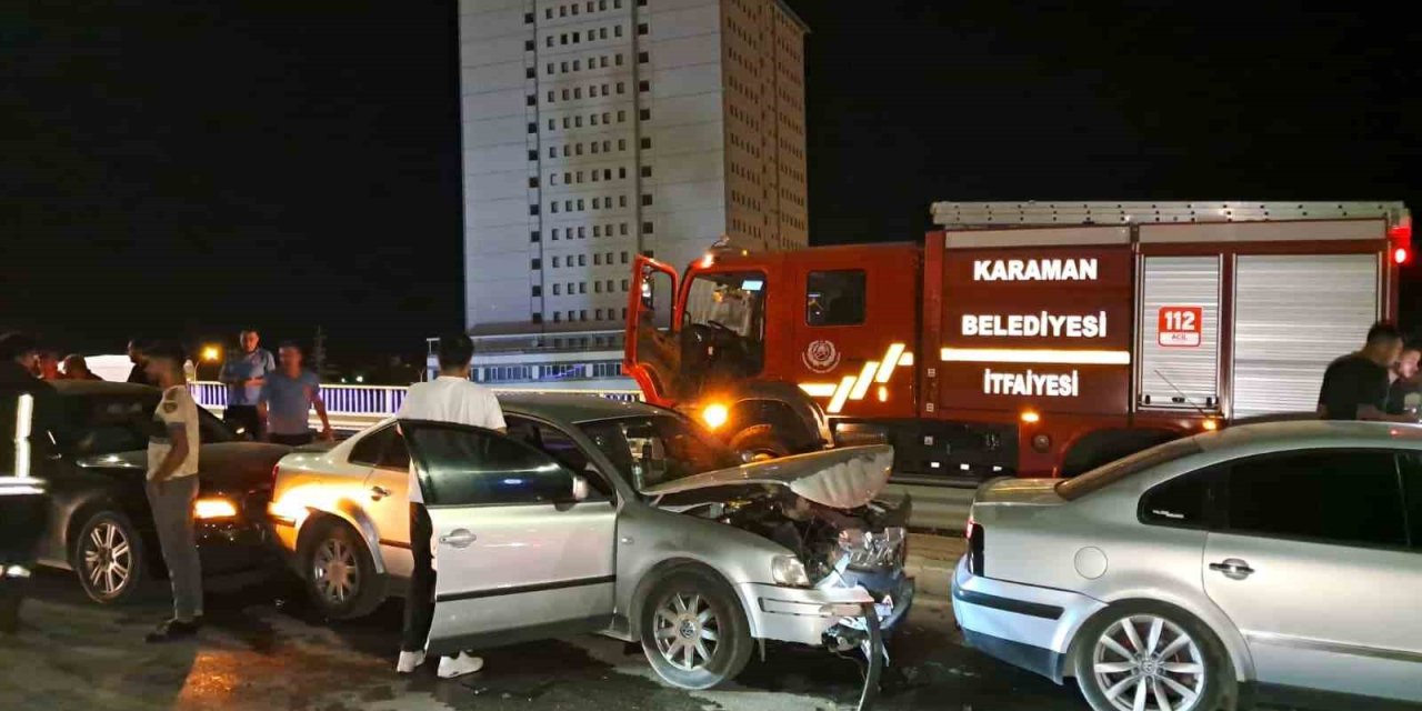 4 Araç Milyonluk Kaza 1 Yaralı