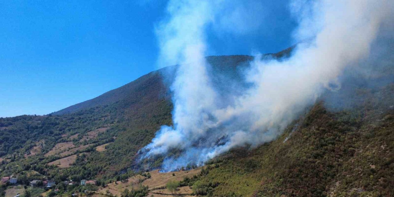Tütsü yaparken yangın çıktı, söndürmeye çalışırken tüp patladı
