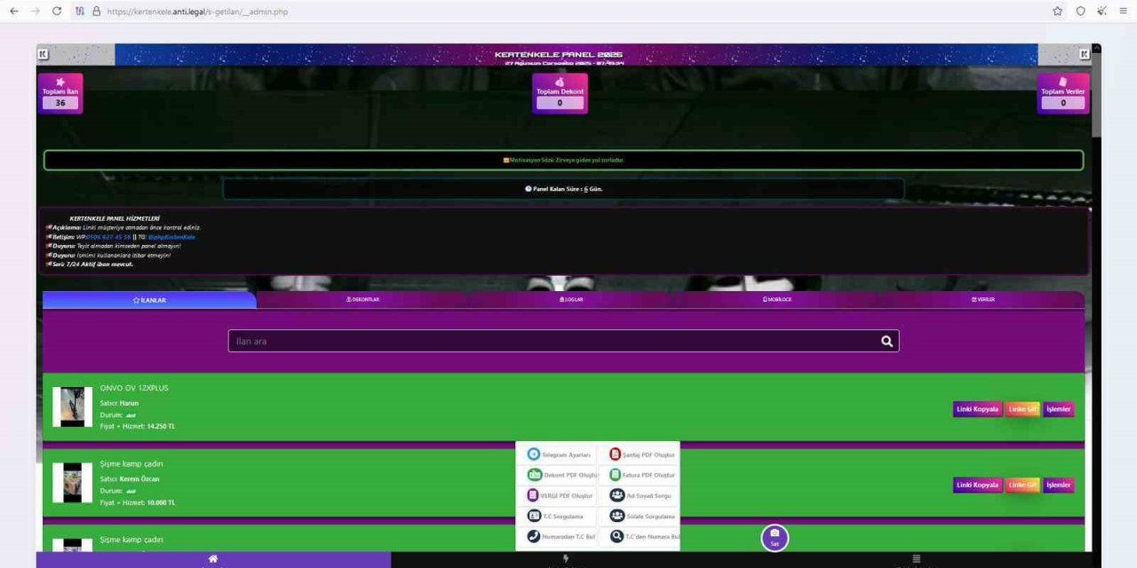 MİT operasyonu sonrası bin 250 internet sitesi kapatıldı