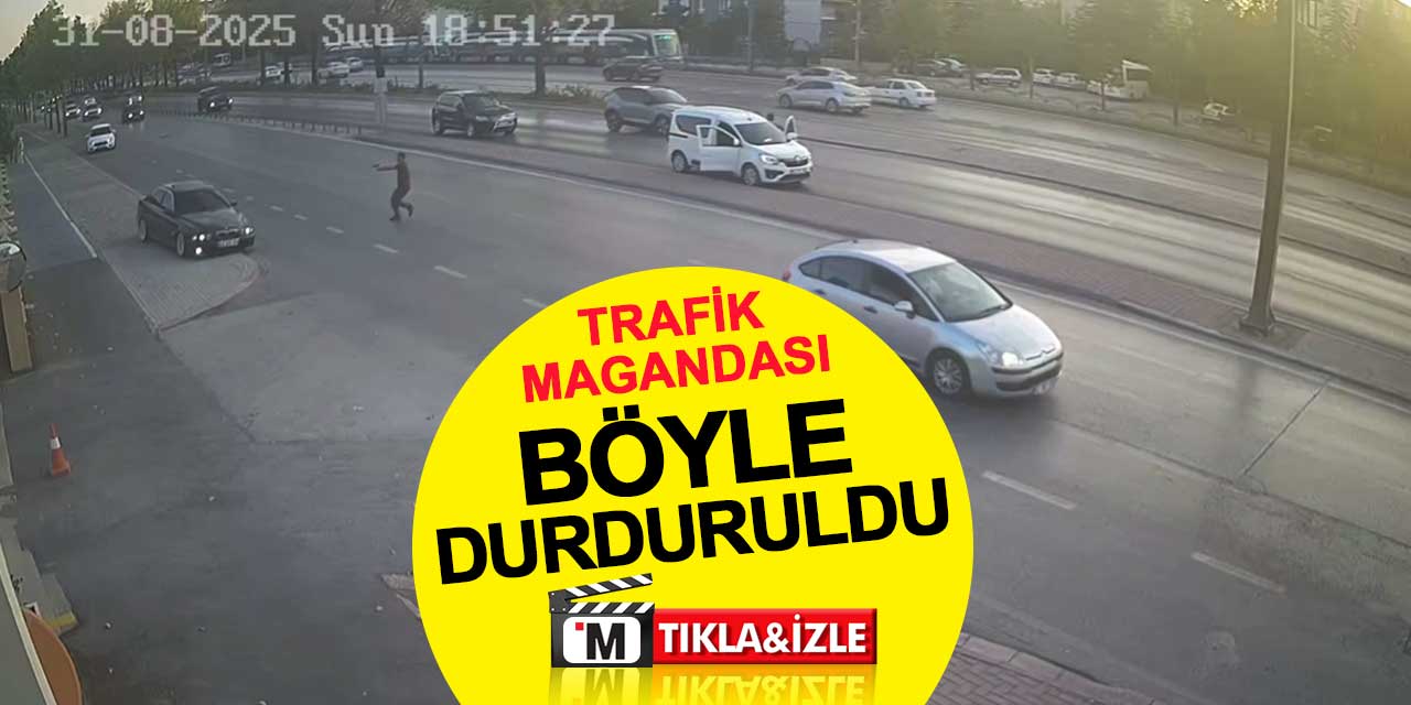 Trafik magandası, lastiğine ateş edilerek durduruldu