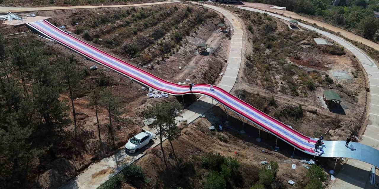 İşte Türkiye’nin en büyük kaydırağı