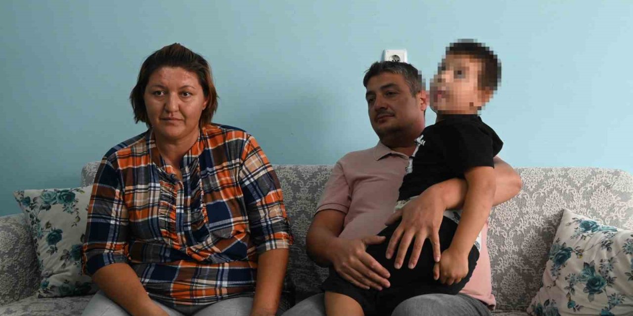 5 yaşındaki oğlunu döven adama, anneden meydan dayağı