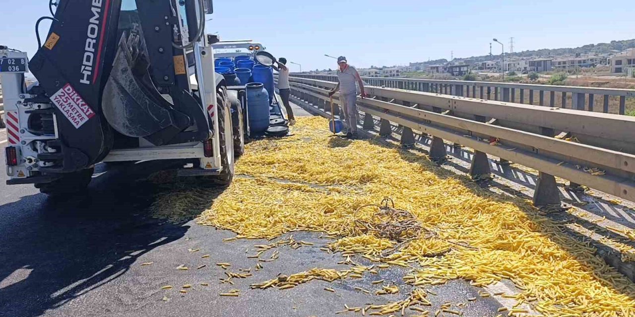 Kızartmalık patatesler yerle yeksan oldu