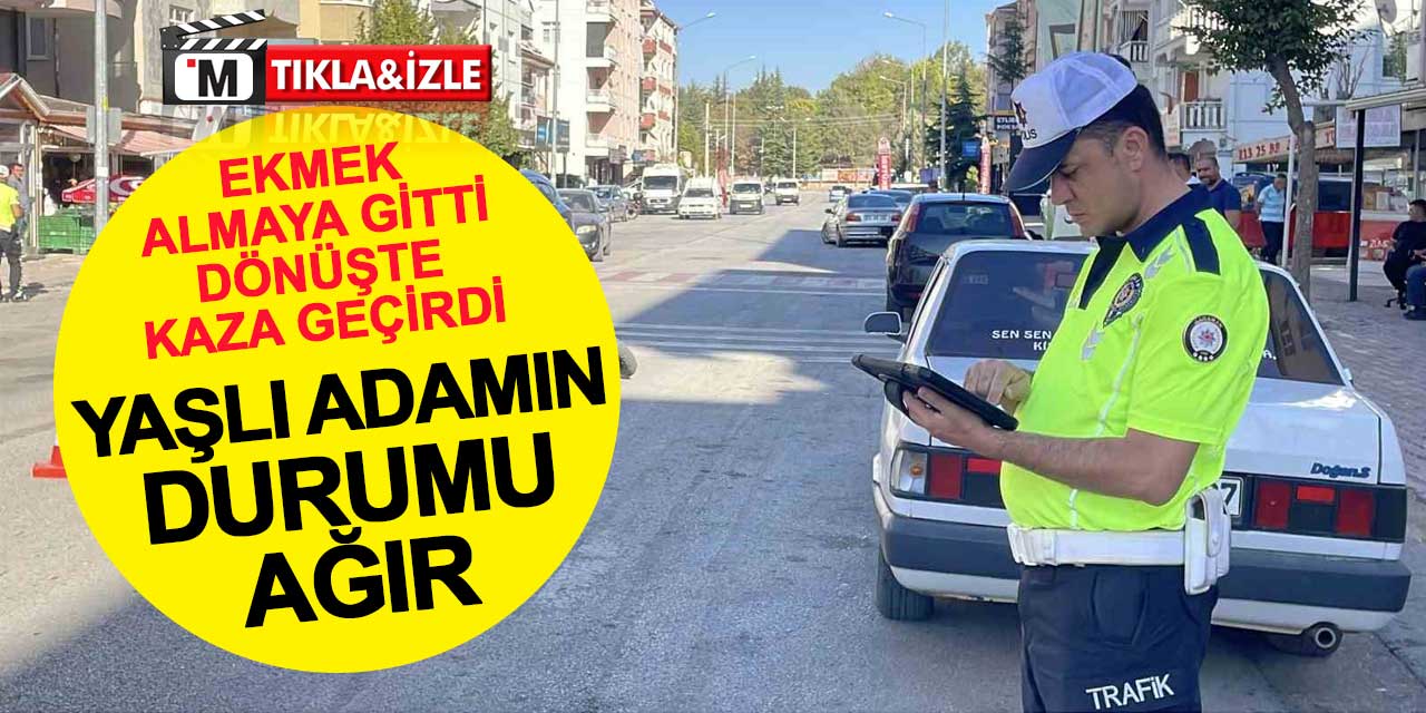 Kahvaltı için ekmek almaya gitti, dönüşte kaza geçirdi: O anlar kamerada