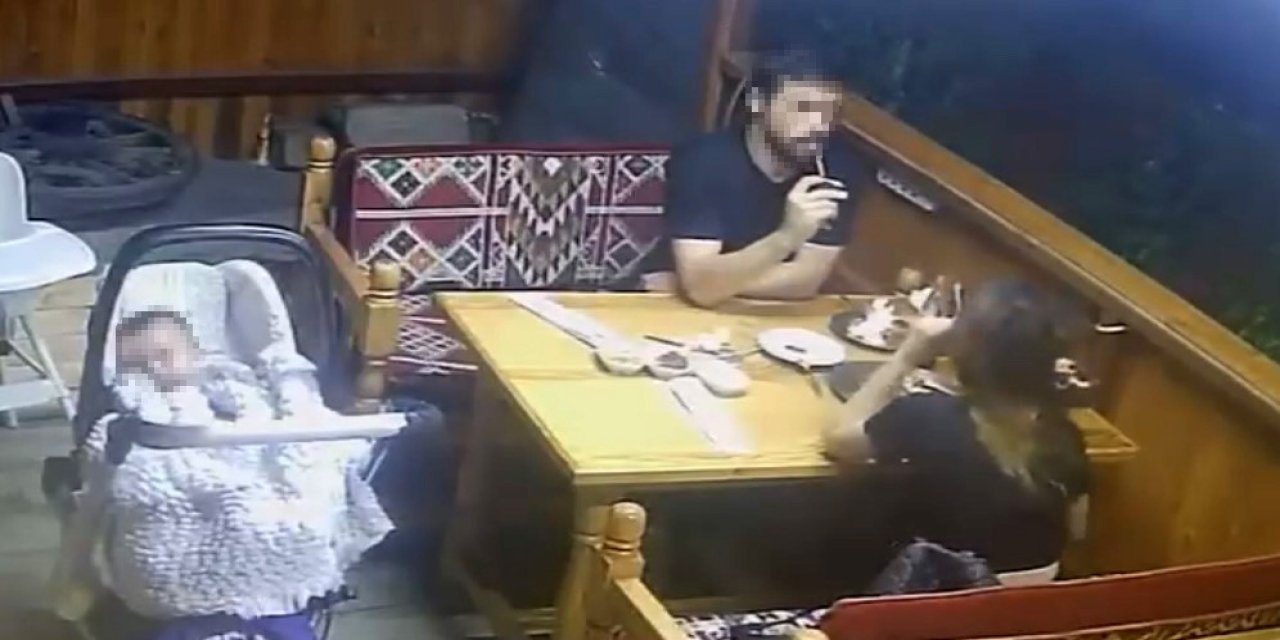 Bebekleriyle geldiler, yiyip içip kaçtılar