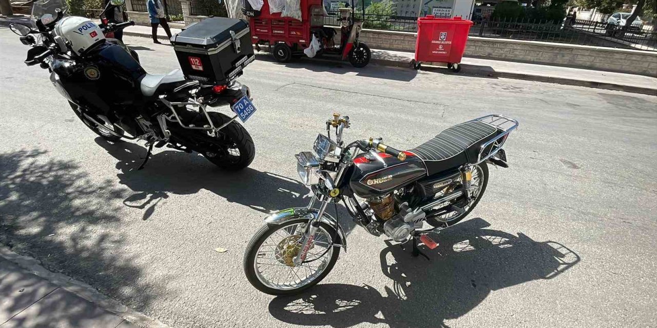 Seyir halindeki motosikletin arkasından düşen çocuk yaralandı