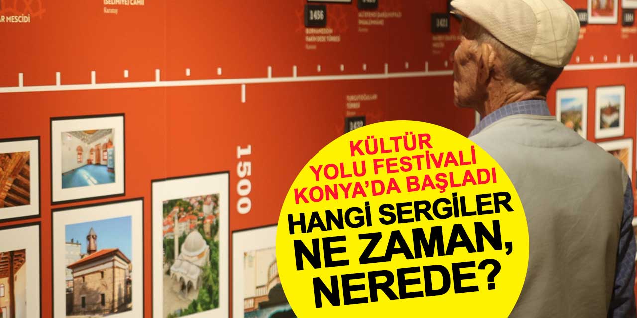 Konya’da Kültür Yolu Festivali Başladı: Hangi Sergiler Nerede?