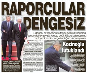 'AP raporu siparişle yazılmış'