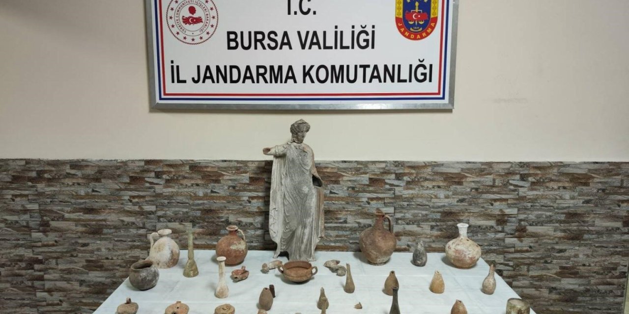 Tarihi eser operasyonunda Roma ve Bizans objeleri ele geçirildi