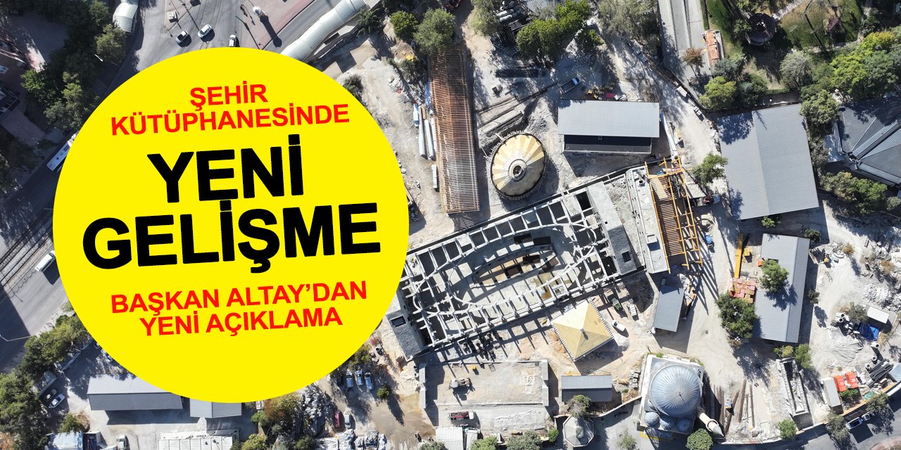 Konya Şehir Kütüphanesi'nde Yeni Gelişme! İki Ucu Bir Başı Kaldı