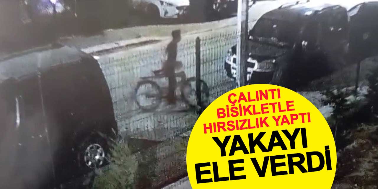 Çalıntı bisikletle kablo hırsızlığı yaptı, yakayı ele verdi