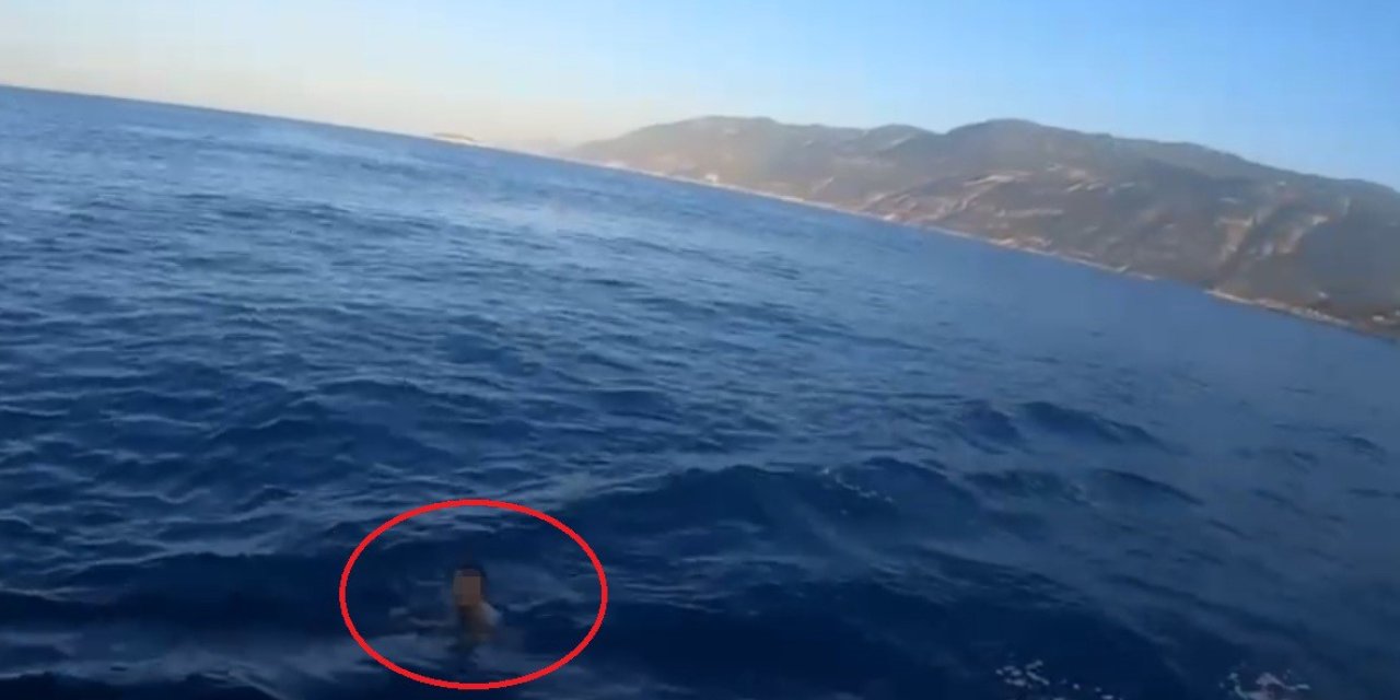 Polisten yüzerek kaçmaya çalıştı