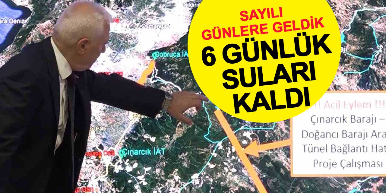 Sayılı günlere geldik! Bursa'nın 6 günlük suyu kaldı