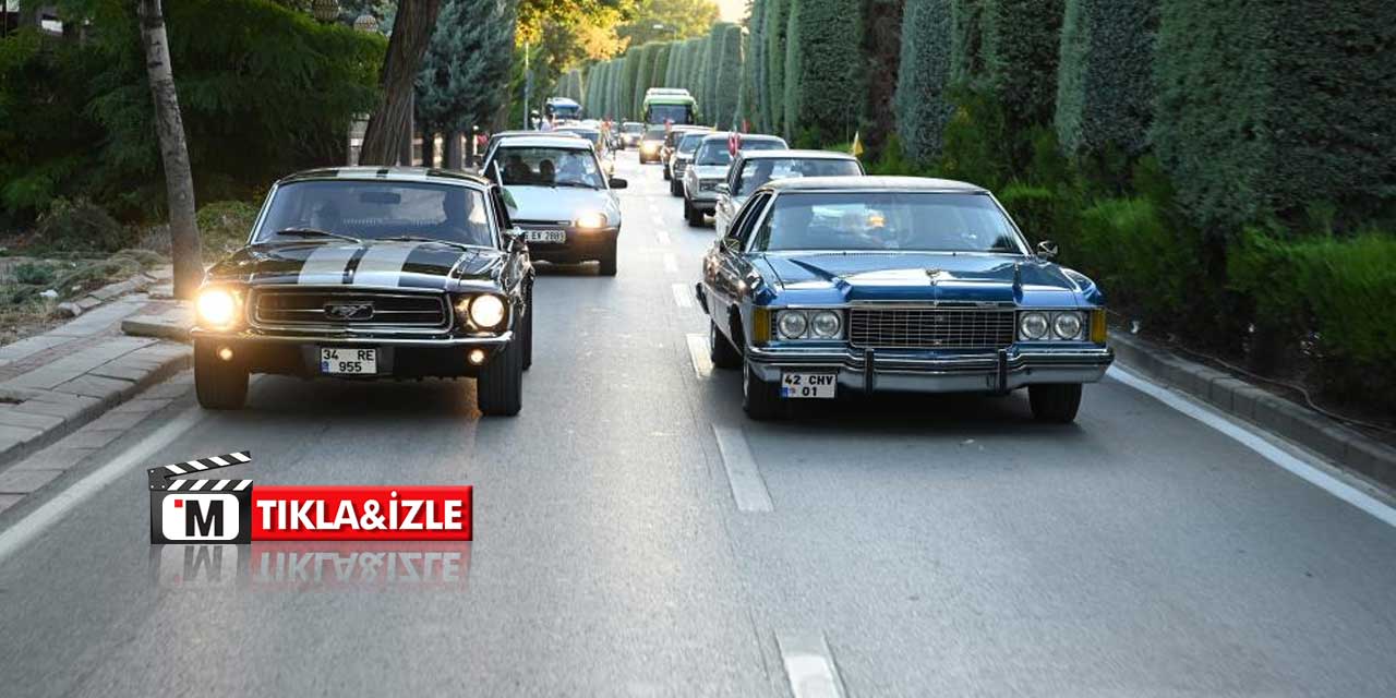 Konya’da Yaşlılara Nostalji Dolu Sürpriz: Klasik Otomobillerle Şehir Turu ve Yeşilçam Gecesi