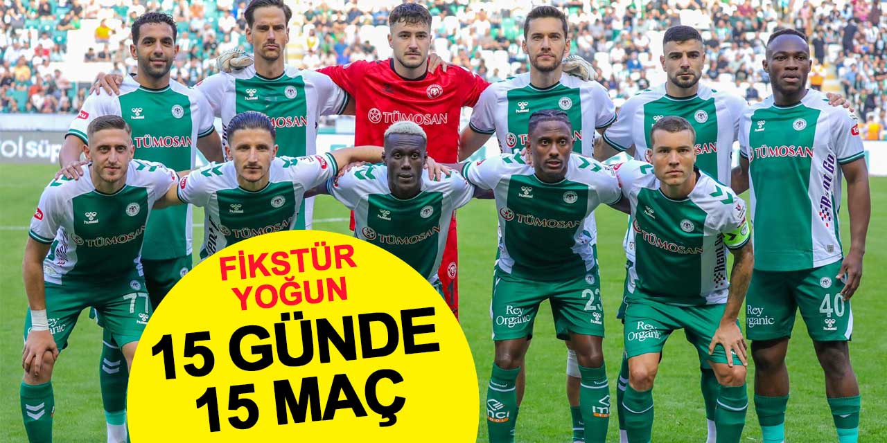 Konyaspor, Milli Aradan Sonra 15 Günde 5 Kritik Maça Çıkacak