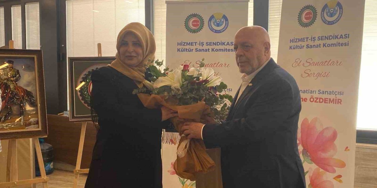 Filistin'e Umut Taşıyan El Emeği: Emine Özdemir’in Sergisi HAK-İŞ’te Açıldı