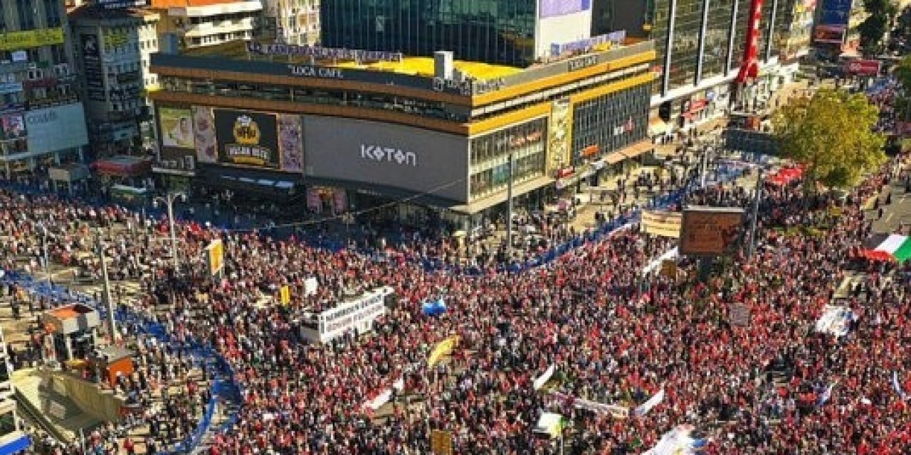 Binlerce Ankaralı Filistin’e destek için yürüdü