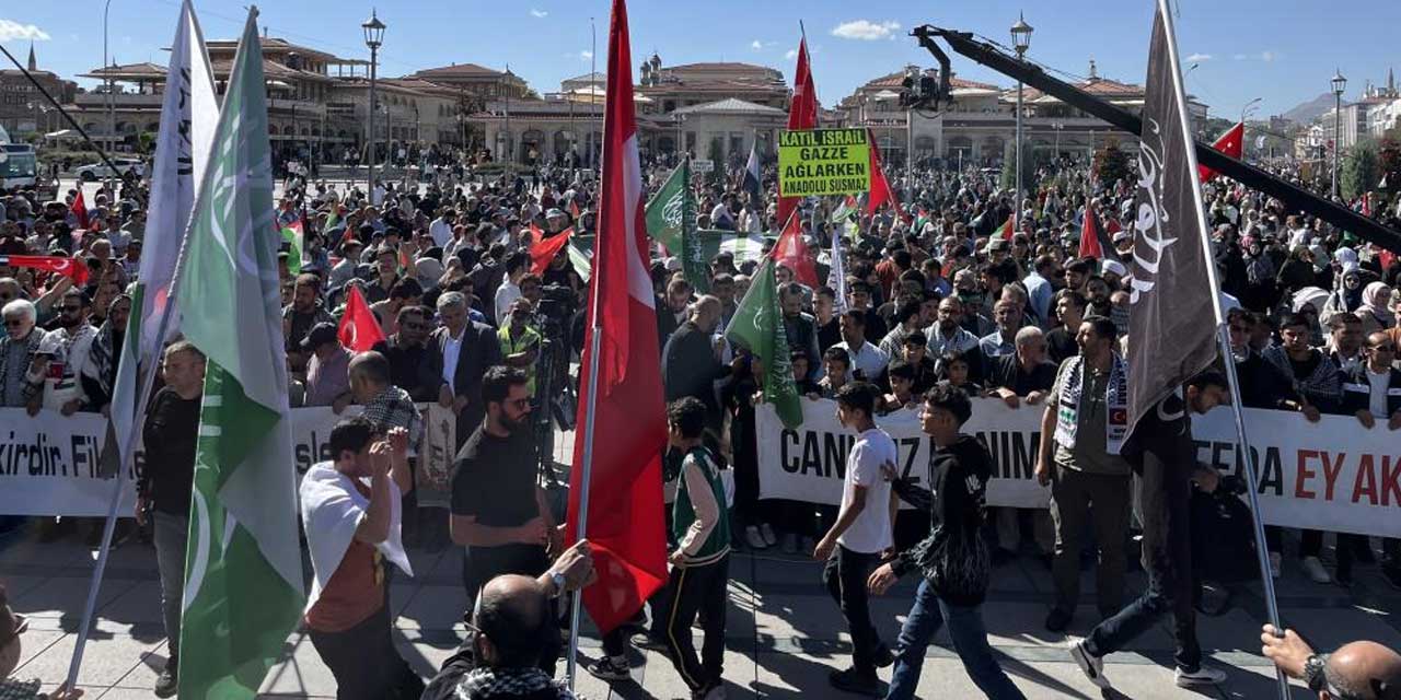 Konya’da Filistin Yürüyüşü Nedeniyle Trafik Düzenlemesi