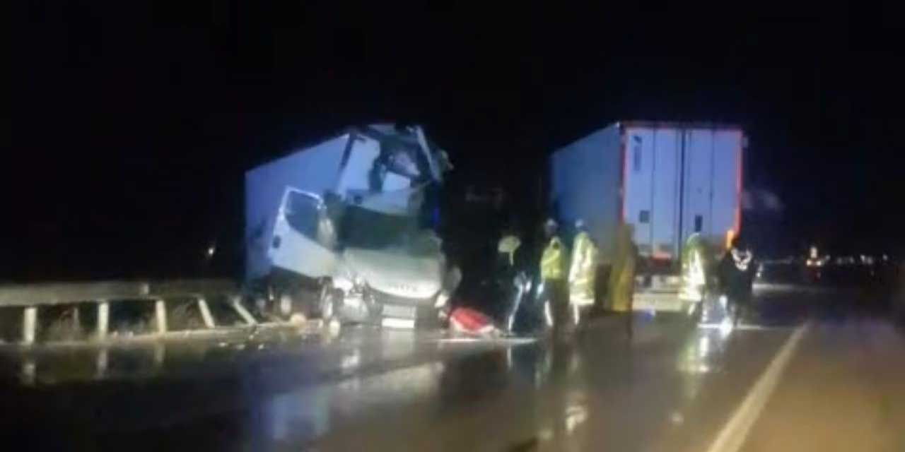 Yağışlı hava kazaya neden oldu: 1 ölü, 2 yaralı