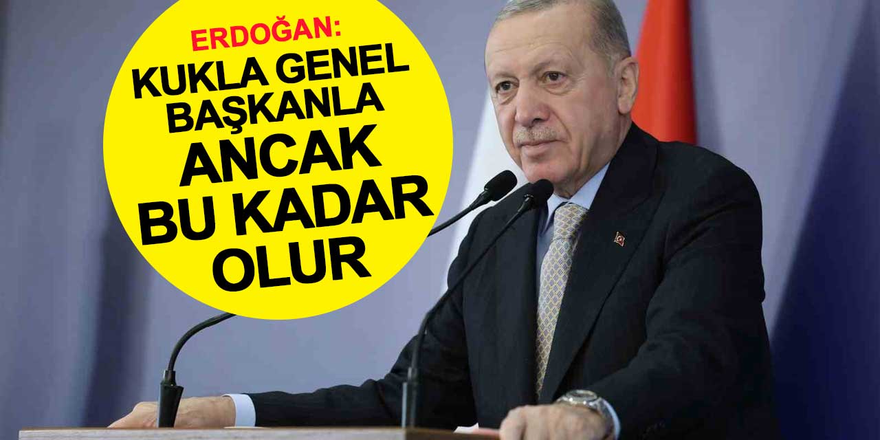 Erdoğan: Kukla genel başkanla ancak bu kadar olur
