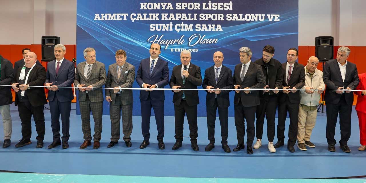 Konya Spor Lisesi'ne Ahmet Çalık’ın Adı Verilen Spor Kompleksi Açıldı