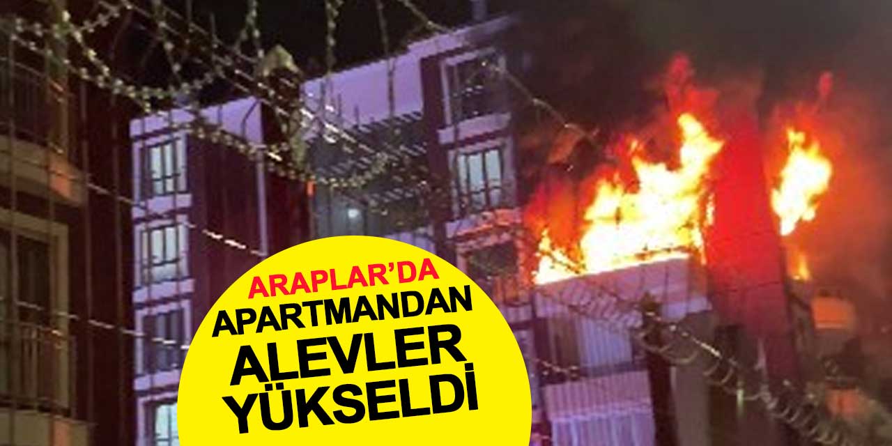 Konya’da apartmandan alevler yükseldi: Evdeki yaşlı çift dumandan etkilendi