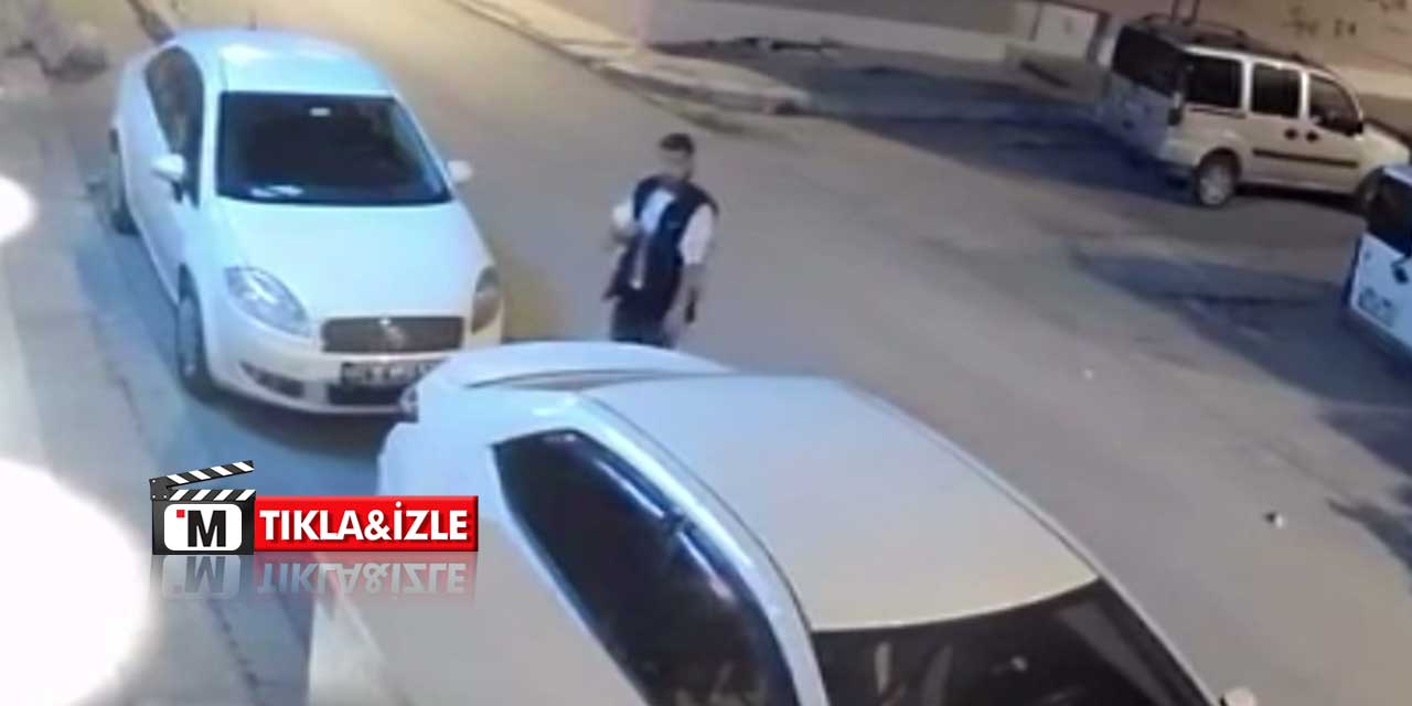 Kamerayı çalarken kameraya yakalandı