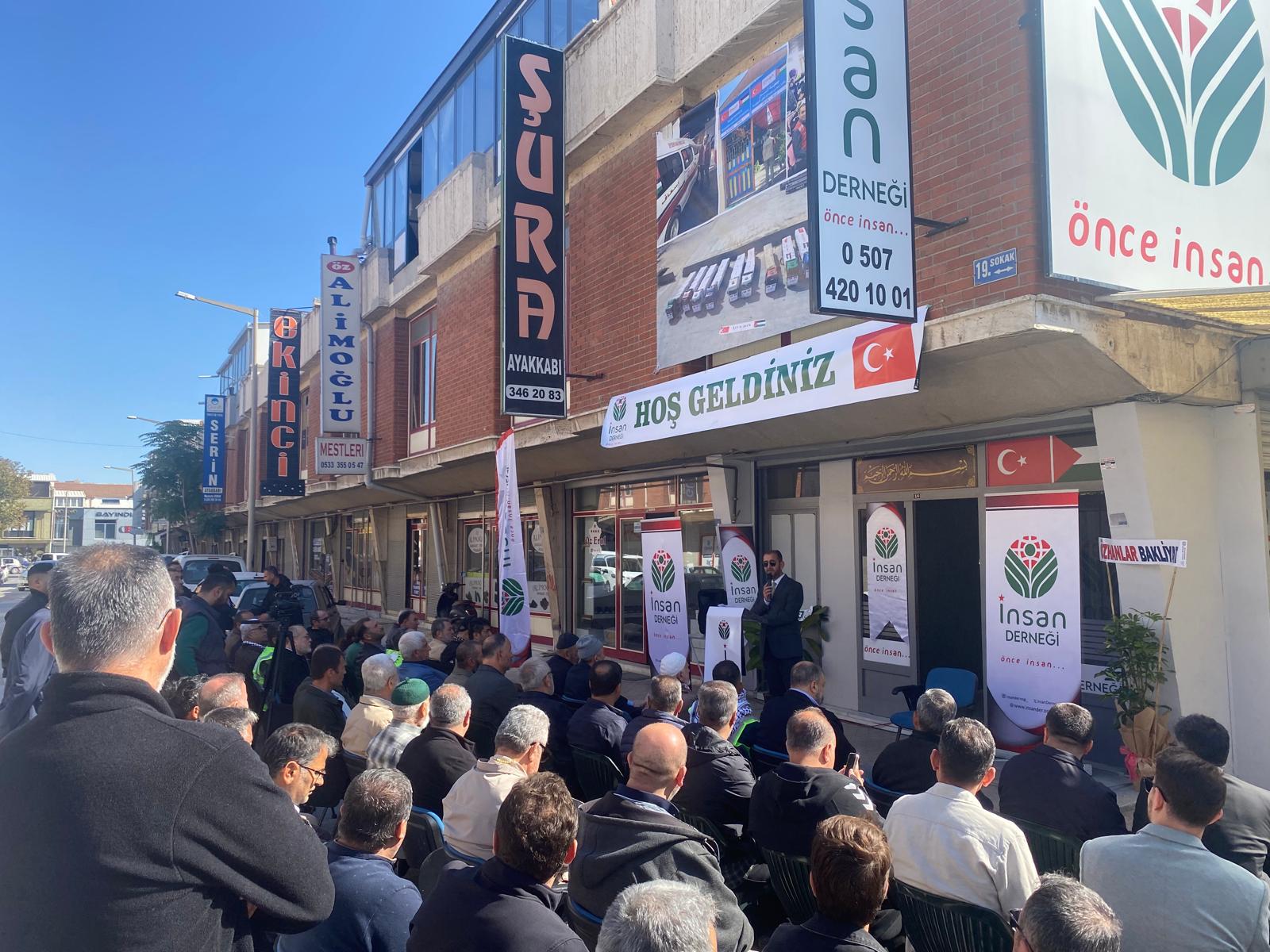 İnsan Derneği Konya Şubesi Aykent'te Dualarla Açıldı: Odakta Gazze Var