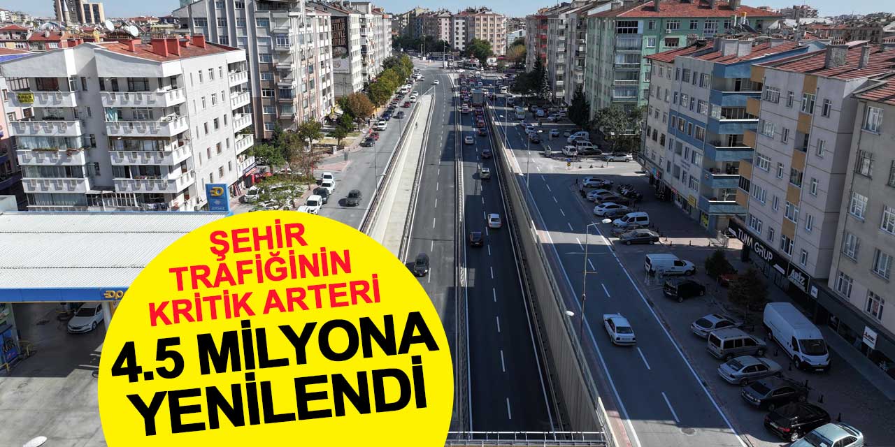 Vatan Köprülü Kavşağı'nın asfaltı 4.5 milyona yenilendi