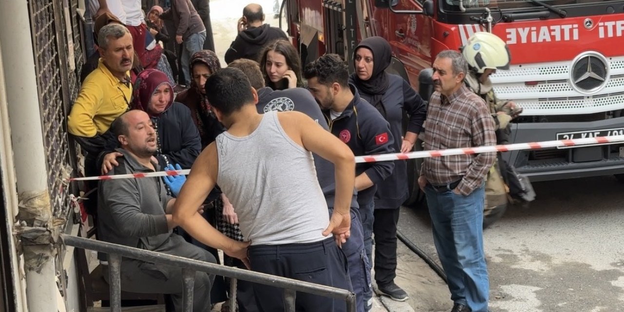 Tüpü değiştirirken bir anda parladı