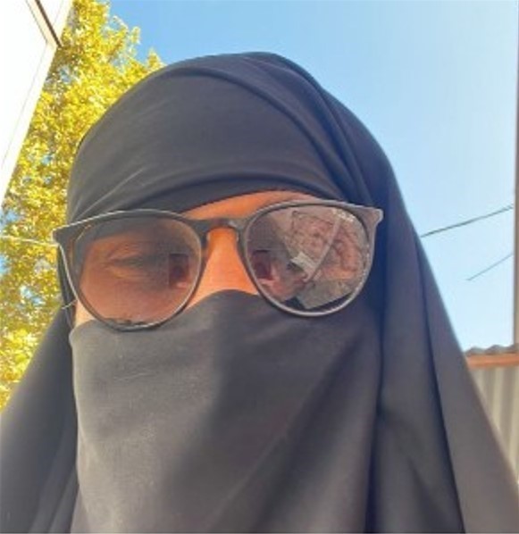 Ankara'da gizemli çarşaflı erkek