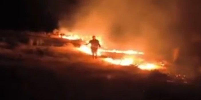 Konya'da mera alevler içinde kaldı, itfaiyenin zamanında müdahalesi yangını söndürdü