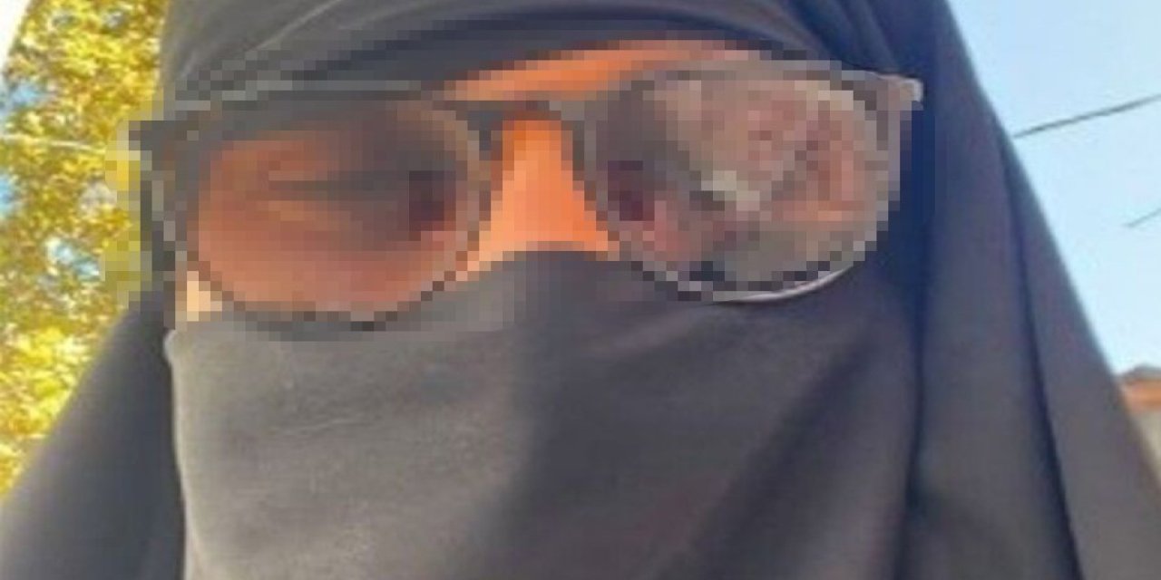 Siyah çarşaflı erkek, ekipleri alarma geçirdi