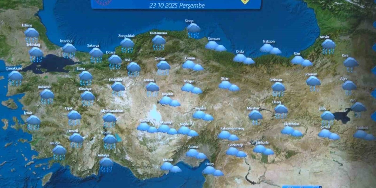 Meteoroloji Uyardı: Yurt Genelinde Şiddetli Yağış ve Fırtına Bekleniyor