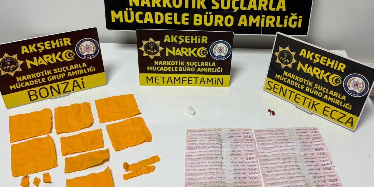 Akşehir’de zehir tacirleri kıskıvrak yakalandı