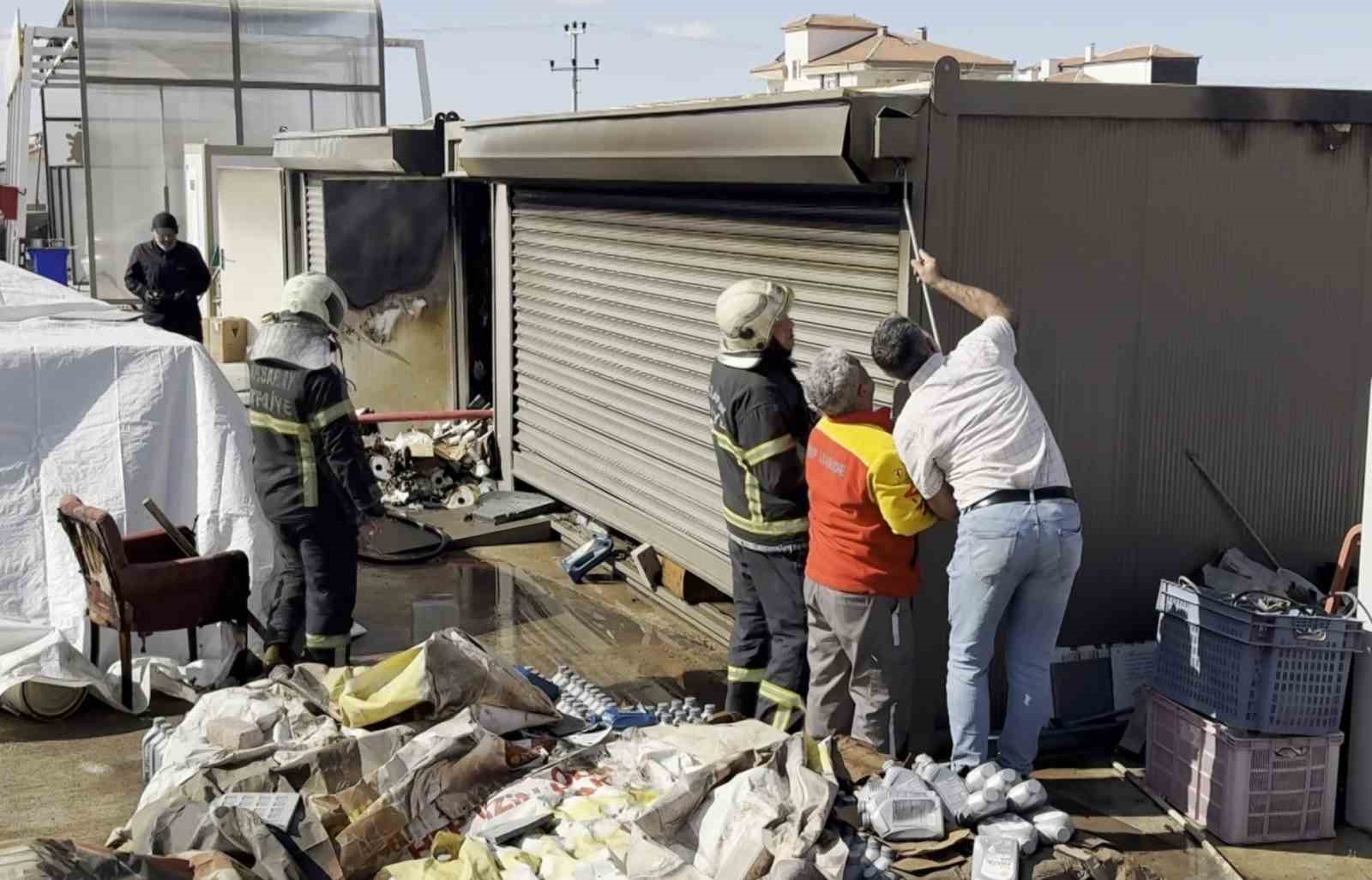 Aksaray’da petrolde yangın