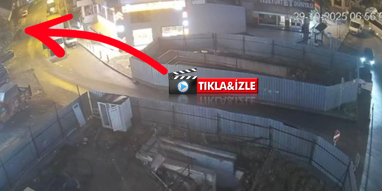 Gebze’deki binanın yıkılma anı kamerada