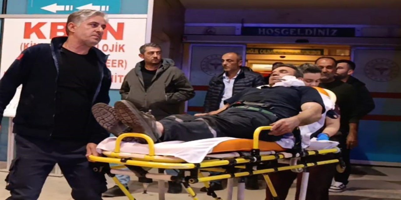 Kömür indirirken yüzüne demir saplandı