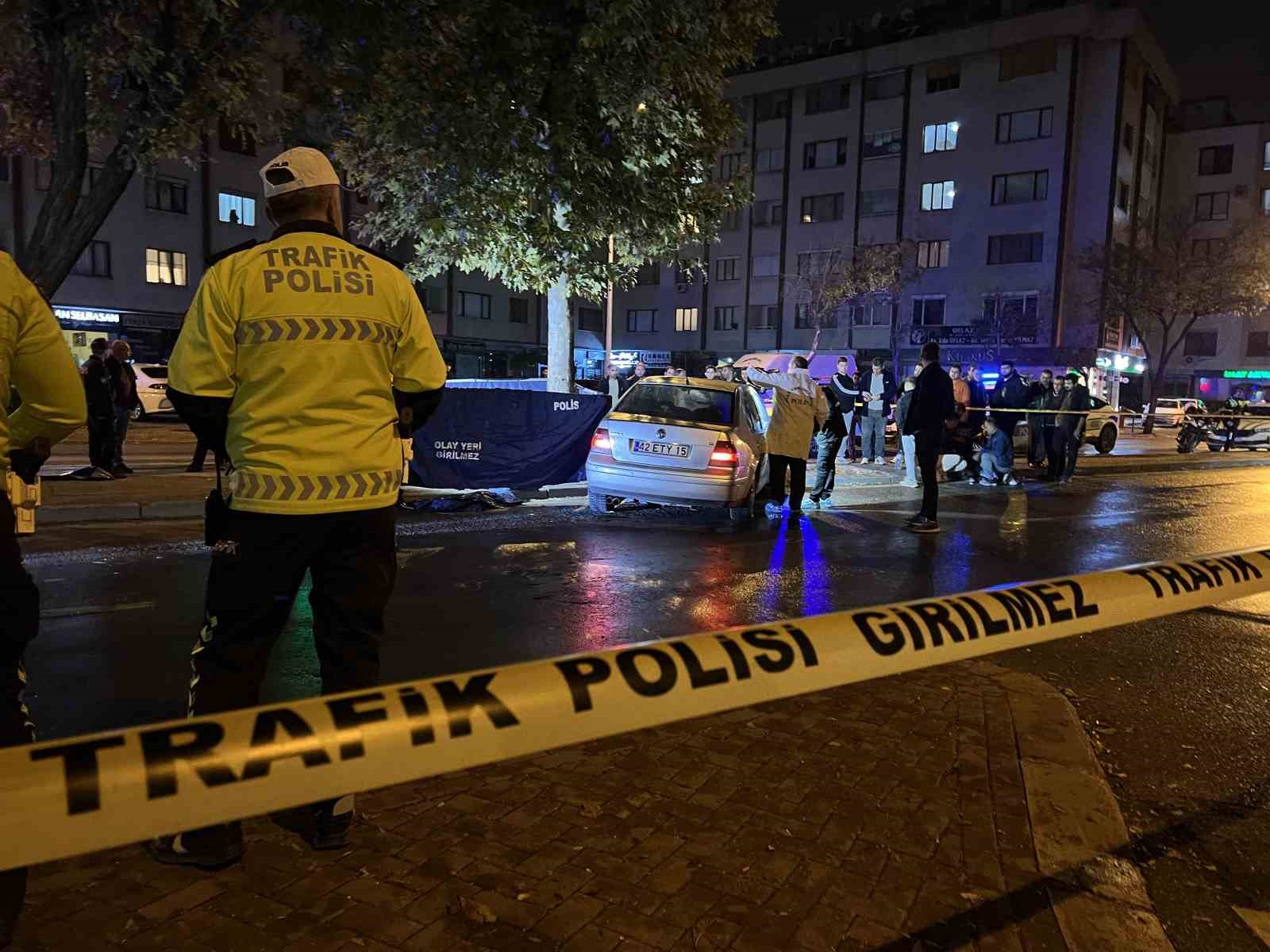 Konya'da şehrin göbeğinde ölümlü kaza