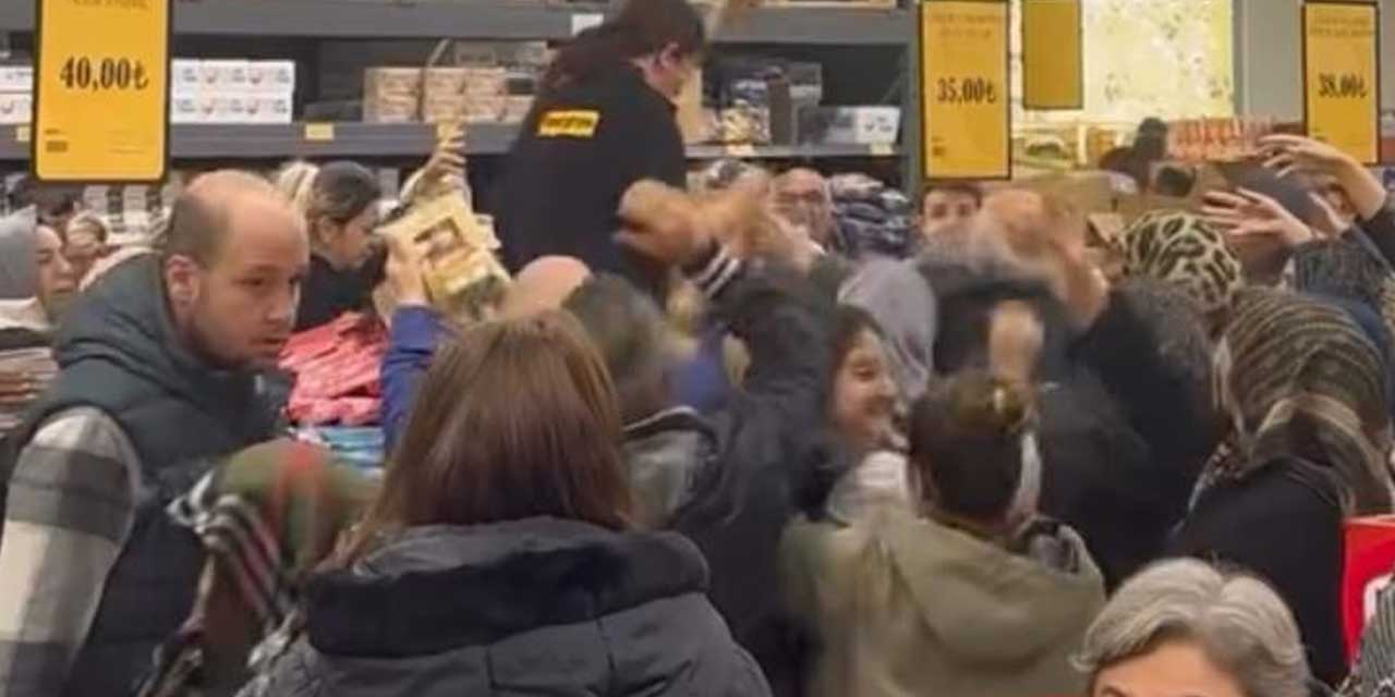 İndirim Çılgınlığı! Markette İzdiham Çıktı