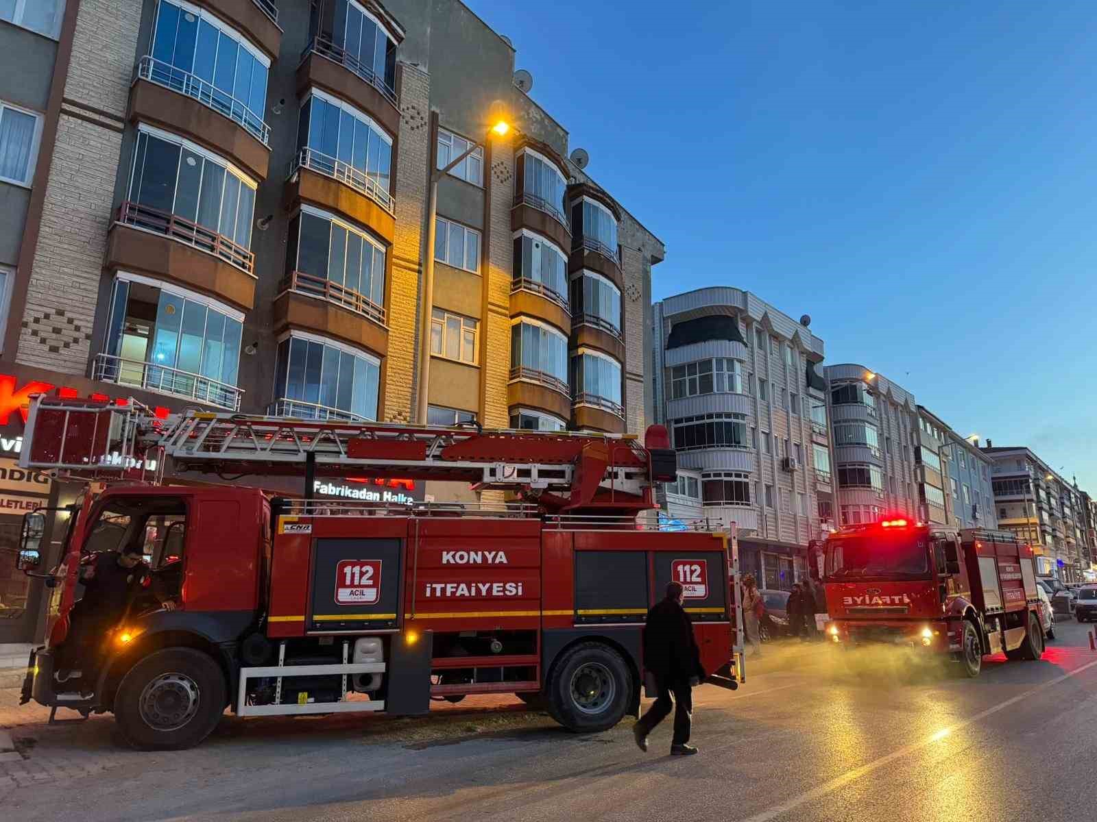 Talayhan Apartmanı'nda yangın