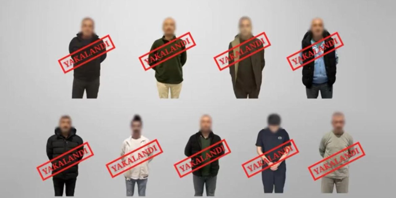 Kırmızı bültenle aranan 7 suçlu ve ulusal seviyede aranan 2 suçlu Türkiye’ye getirildi