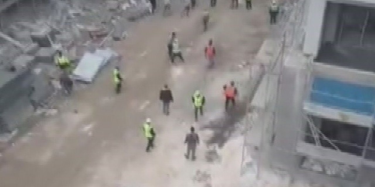 Şantiyedeki kavgayı polis silahı durdurdu