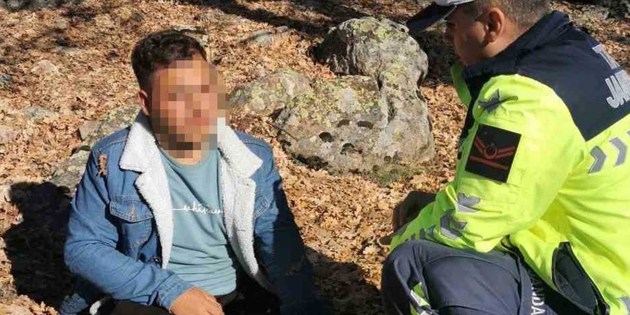 Konya'da dağlık alanda kaybolan gençten güzel haber